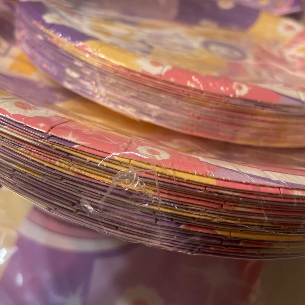 Groovy Purple Birthday Party Supplies Set Plates straw banner cups all in one 25